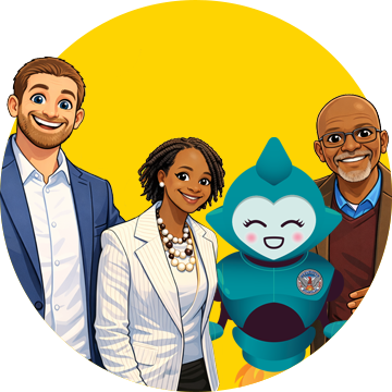 The City of Atlanta Ethics crew with Genie