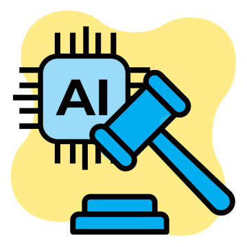 AI governance vector icon