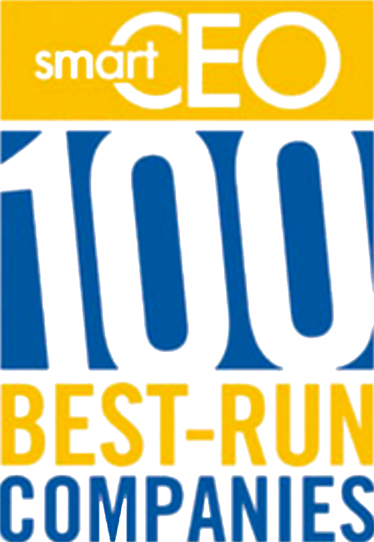 SmartCEO Magazine Top 100 Best Run Company Award logo graphic