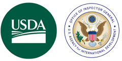USDA and USAid OIG logo graphics
