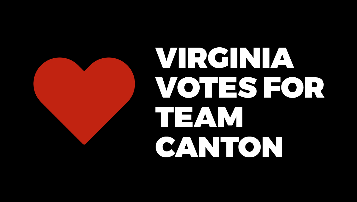 Virginia Votes for Team Canton graphic