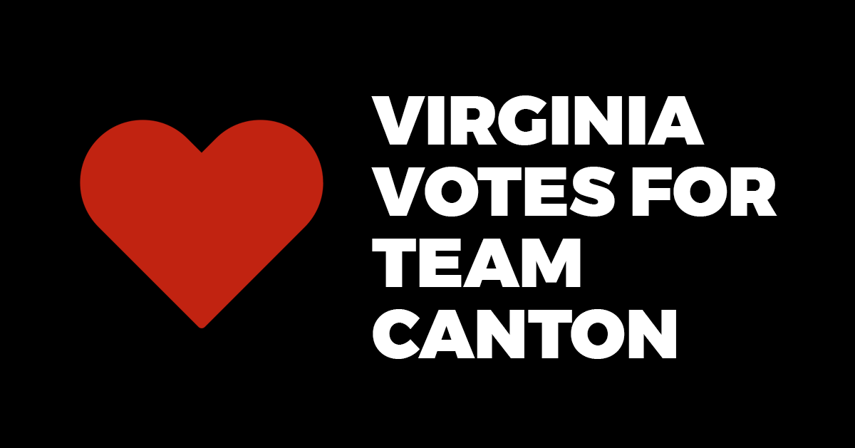 Virginia Votes For Team Canton