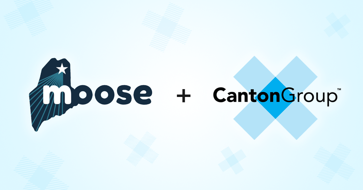 MOOSE and The Canton Group partnership showing both logos